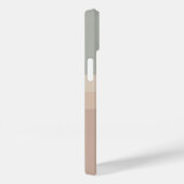 カスタム4色ブロックバラピンクティール（緑がかった色）ビッグネーム Case-Mate iPhoneケース (裏面 / 右)