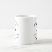 カスタム40歳の誕生日マグカップ - 熟成 - ペ コーヒーマグカップ (中央)