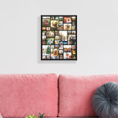 カスタム42フォトコラージュ キャンバスプリント (インサイチュ (リビング))