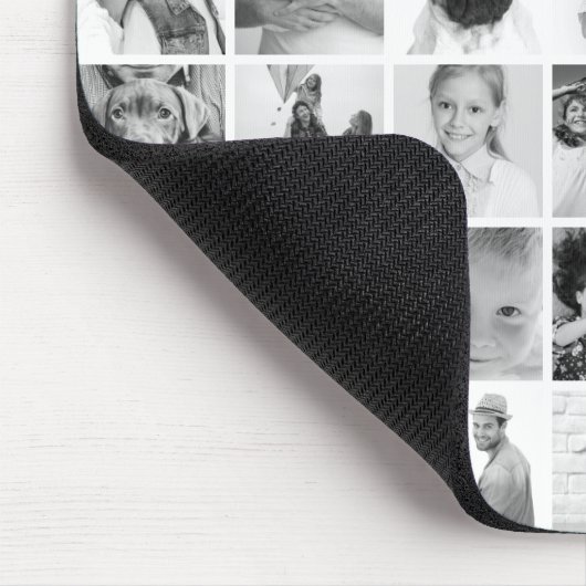 カスタム42枚モダン家族とペットの思い出 マウスパッド (コーナー)