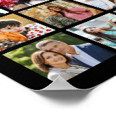 カスタム45フォトコラージュパーソナライズされた ポスター (角)