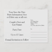 カスタム45周年記念招待状保存日 案内ポストカード (裏面)