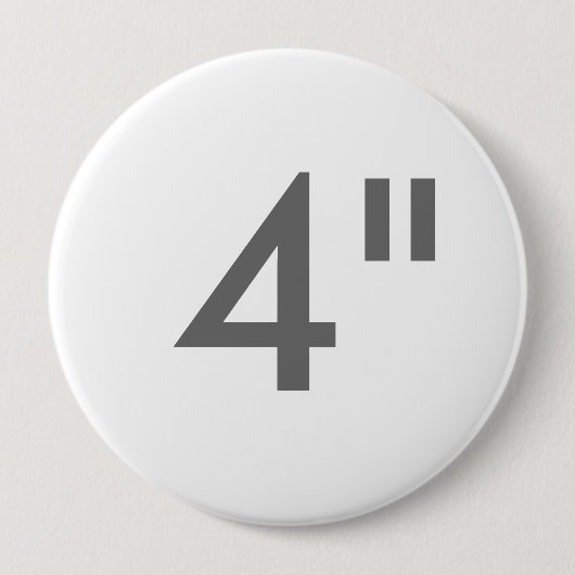 カスタム4"インチの巨大な円形のバッジのブランクのテンプレート 缶バッジ (正面)