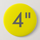 カスタム4"インチの巨大な円形のバッジのブランクのテンプレート 缶バッジ (正面)