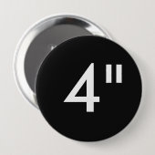 カスタム4"インチの巨大な円形のバッジのブランクのテンプレート 缶バッジ (正面&裏面)