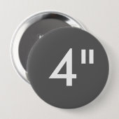 カスタム4"インチ巨大な円形ボタンのブランクのテンプレート 缶バッジ (正面&裏面)