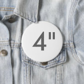 カスタム4"インチ巨大な円形ボタンのブランクのテンプレート 缶バッジ (インサイチュ)