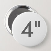 カスタム4"インチ巨大な円形ボタンのブランクのテンプレート 缶バッジ (正面&裏面)