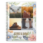 カスタム4 – フォトフローラウェディングプランナージャーナル ノートブック (正面)