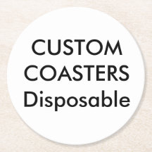 カスタム4"円形の使い捨て可能なパーティーのコースター