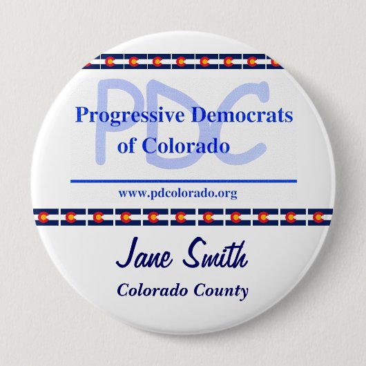 カスタム4" PDCボタン 缶バッジ (正面)