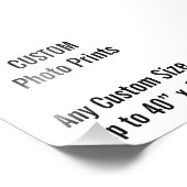 カスタム4" x 4"フォトプリント(または任意のカスタムサイズ) フォトプリント            (角)