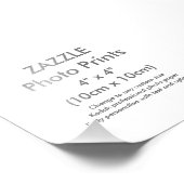 カスタム4" x 4"正方形フォトプリントテンプレート フォトプリント            (角)