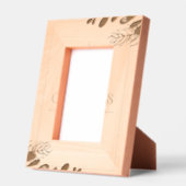 カスタム4" x 6"ポートレート、FrameStyle：ナチュラル レーザー彫刻フレーム (左)