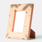 カスタム4" x 6"ポートレート、FrameStyle：ナチュラル レーザー彫刻フレーム (左)