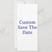 カスタム4" x 9.25"を作成 セーブザデート (裏面)
