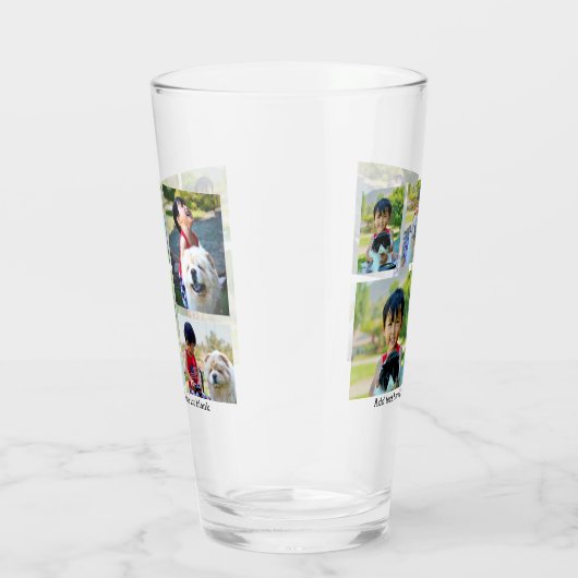 カスタム5の写真の記念品のコラージュ タンブラーグラス (右)
