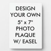 カスタム5パーソナライズされた" x 7"フォトプラーク フォトプラーク (正面)
