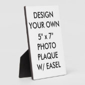 カスタム5パーソナライズされた" x 7"フォトプラーク フォトプラーク (側面)
