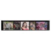 カスタム5フォトコラージアクリルデスクブロック デスクネームプレート (正面)