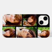 カスタム5フォトコラージュテンプレートブラック Case-Mate iPhoneケース (裏面 (横))