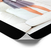 カスタム5フォトコラージュパーソナライズされたプリント ポスター (角)