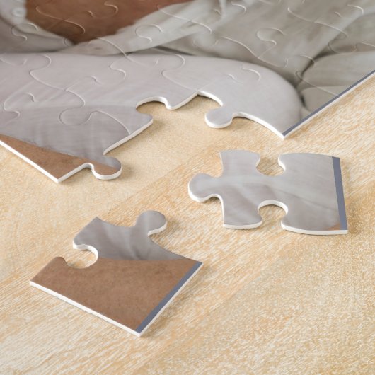 カスタム5フォトコラージュ最高のダディエバースクエア ジグソーパズル (側面)