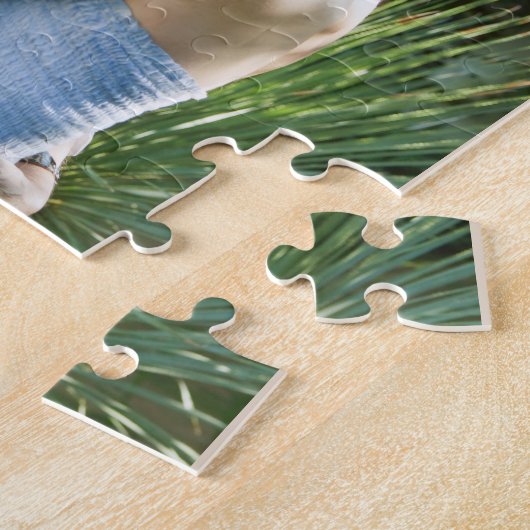 カスタム5フォトコラージュ最高のナエバースクエア ジグソーパズル (側面)