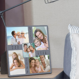 カスタム5フォトコラージュ最高のパパグレープラーク フォトプラーク