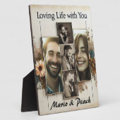 カスタム5フォトコラージュTabletopプラーク フォトプラーク (側面)