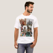 カスタム5モダン枚フォトコラージュ Tシャツ (正面フル)