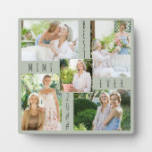 カスタム5写真コラージュ最高のミミエバーグリーンプラーク フォトプラーク (正面)
