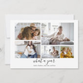 カスタム5写真タイポグラフィホリデーカード シーズンカード (正面)