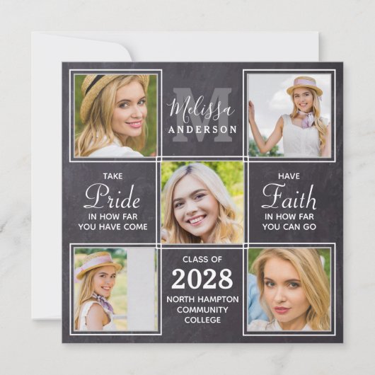 カスタム5写真部卒業 案内状 (正面)