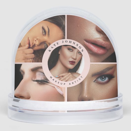 カスタム5枚の写真コラージュ・ビジネス・クリスマス (正面)