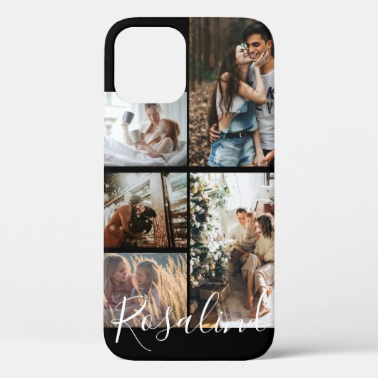 カスタム5枚の写真Instagramコラージュ署名 Case-Mate iPhoneケース (裏面)