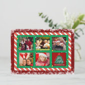 カスタム5枚フォトクリスマスフラットホリデーカード シーズンカード (スタンド正面)
