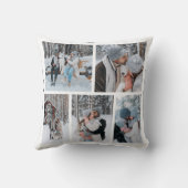 カスタム5枚フォトコラージュ装飾用クッション クッション (裏面)