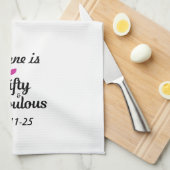 カスタム50と素晴らしいハッピー50の誕生日 キッチンタオル (四つ折り)