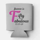 カスタム50と素晴らしいハッピー50の誕生日 缶クーラー (裏面)