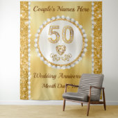 カスタム50周年記念デコレーションBACKDROP タペストリー (インサイチュ)