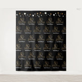 カスタム50才素敵な フォトブース 50歳の誕生日 タペストリー (正面)