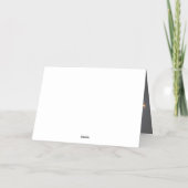 カスタム50歳の誕生日フォトスクリプ感謝していトユー 箔グリーティングカード (裏面)