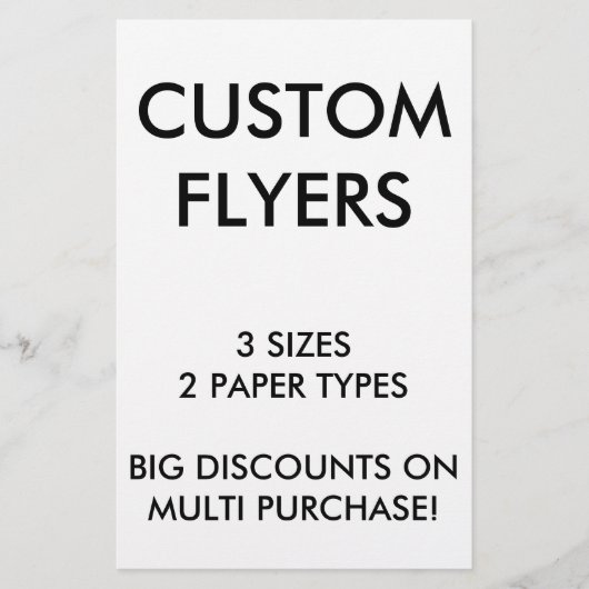 カスタム5.5x8.5インチFlyersパーソナライズされたテンプレート空白の チラシ (正面)