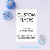 カスタム5.5x8.5インチFlyersパーソナライズされたテンプレート空白の チラシ (シングル)