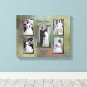 カスタム5 Photo Collage キャンバスプリント (インサイチュ (ウッドフロア))