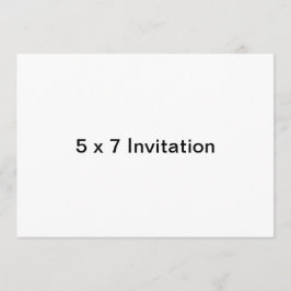 カスタム5 x 7招待状（水平） 招待状