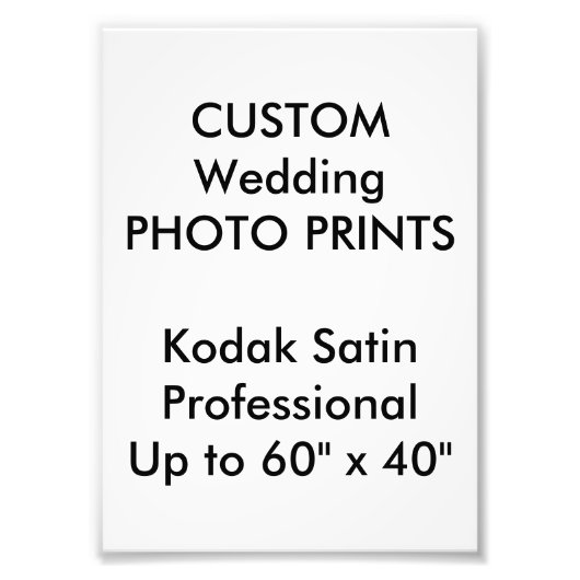 カスタム5" x 7"プロフェッショナルフォトプリント フォトプリント            (正面)