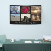 カスタム6の写真のコラージュの横の写真 横断幕 (トレードショー)