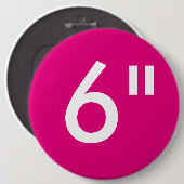 カスタム6インチ巨大丸型ボタン空白のテンプレート 缶バッジ (正面&裏面)